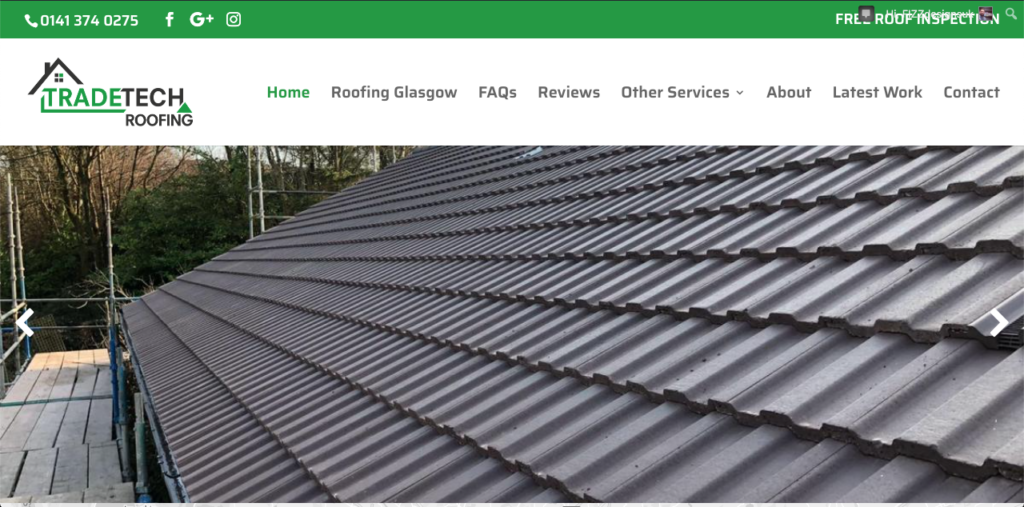 Amazing New Roofs by Glasgow Roofing company Tradetech
